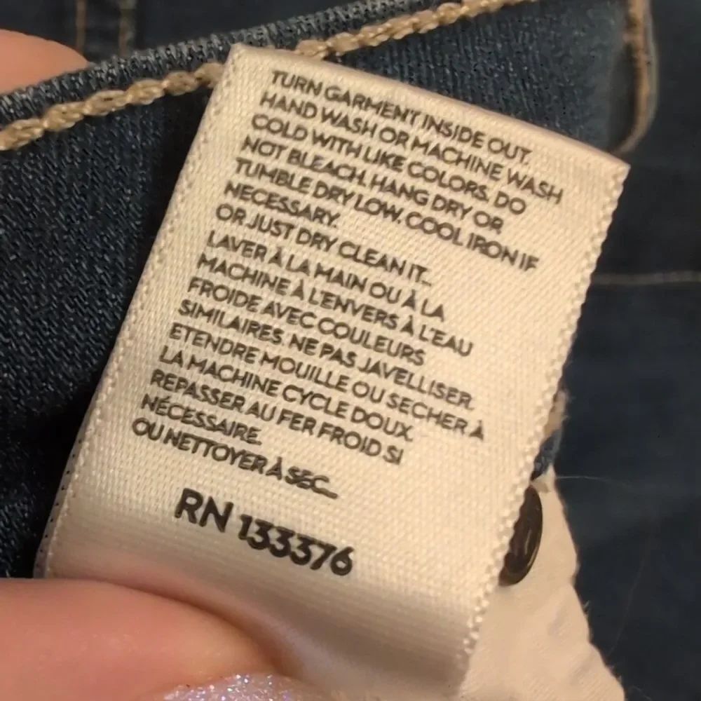 Mother Superior Jeans Curfew Flare Blue Skies Promises Lace Trim Size 25 - Picture 7 of 11